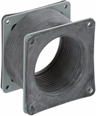 Flexible Feed-Through Fitting, 8 Inch x 8 Inch, Hypalon Rubber, NEMA Type 12