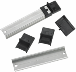 DIN Rail Mounting Adapter - Plastic, Black, 0.1 lb, Smooth Matte Finish