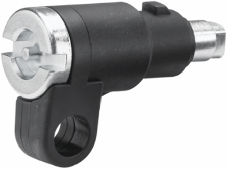 Operator Adapter, Universal Cutout; Variable Depth, Black, Plastic, Smooth Matte