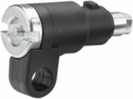 Operator Adapter, Universal Cutout; Variable Depth, Black, Plastic, Smooth Matte