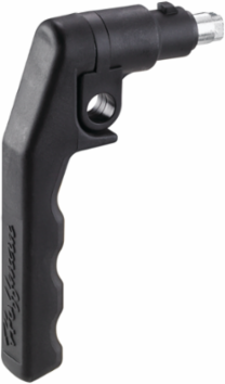 Plastic Handle, Textured Black, Padlock Compatible, 0.25 lb