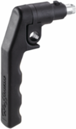 Plastic Handle, Textured Black, Padlock Compatible, 0.25 lb