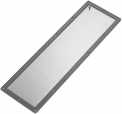 12 Inch x 6 Inch Gland Plate, SS Type 316, 1.3 lb Weight