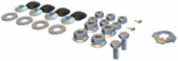 Grounding Panel Mount Hardware Kit - Mild Steel, Unpainted, 0.3 lb