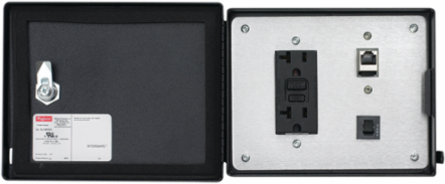 InterSafe Data Interface Port Duplex 120 VAC, 5-Amp Circuit Breaker, NEMA Type 12, IP66