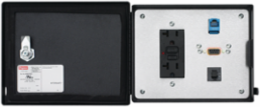 InterSafe Data Interface Port 143x176x24mm SS Type 304 with RJ45 and DB9F