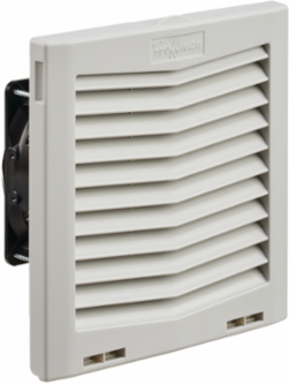 Side-Mount Filter Fan 115V 70CFM Light Gray 8.19 x 8.21 x 4.15 Inch