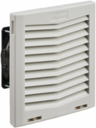 Side-Mount Filter Fan, 115V, 33CFM, 8.19x8.21x4.15 Inch, Light Gray