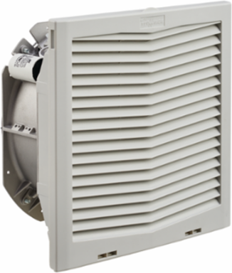 Side-Mount Filter Fan 24V 395CFM Light Gray 12.8 x 12.82 x 6.36 Inch