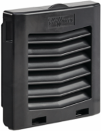 Filter Fan Exhaust Grille 4 Inch IP54 Black Plastic