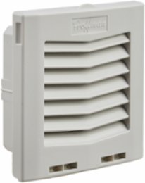 5 Inch Filter Fan Exhaust Grille IP55, Light Gray, Plastic, 0.5 lb