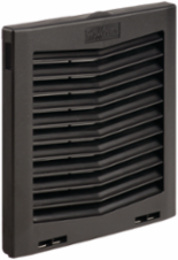 9 Inch Filter Fan Exhaust Grille IP54, Black Plastic, Click-Fit Design