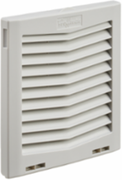 Filter Fan Exhaust Grille 9 Inch IP55 Light Gray Plastic