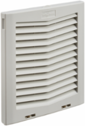 10 Inch Filter Fan Exhaust Grille IP55, Light Gray, Plastic