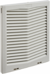 Filter Fan Exhaust Grille 13 Inch IP54 Light Gray, Plastic, 2.8 lbs