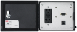 InterSafe Data Interface Port, 5-A GFCI, 143x176x24mm, Stainless Steel