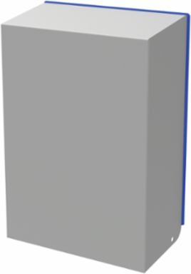 Filter Fan Shroud 12.33x7.70x3.40 Inch, NEMA Type 4, Mild Steel