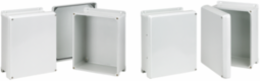 Flat Cover Type 4X, 13.81x11.81x5.99 Inch, Light Gray, Fiberglass, IP66
