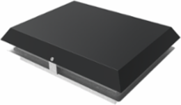 Top-Mount Filter Fan 230V 348 CFM Graphite Black Mild Steel 12.66 x 15.81 x 4.18 Inch