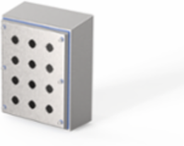 HyShed Screw Cover Pushbutton Type 4X, 11x9x4, 30.5 mm, SS304