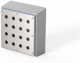 HyShed Screw Cover Pushbutton Type 4X, 11x11x4, 30.5 mm, SS304