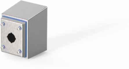 HyShed Screw Cover Pushbutton Type 4X, 5x4x4, 22.5 mm, SS304