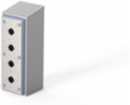 HyShed Screw Cover Pushbutton Type 4X, 11x4x4, 30.5 mm, SS304