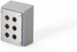 HyShed Screw Cover Pushbutton Type 4X, 9x7x4, 22.5 mm, SS304