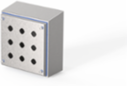 HyShed Screw Cover Pushbutton Type 4X, 9x9x4, 30.5 mm, SS304