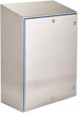 HyShed Hinge Cover Enclosure 24 Inch x 24 Inch x 10 Inch, Stainless Steel 304, NEMA Type 12, IP66