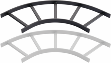 90-Degree Horizontal E-Bend Section, 12 Inch, Gray Steel