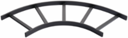 Horizontal E-Bend Section 90-Degree, 18 Inch, Black Mild Steel