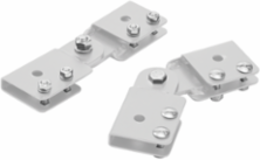 Adjustable Butt-Splice Kit, White, Mild Steel, 1.8 lb, Adjustable 0-90 Degrees