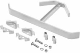 Corner Support Bracket Kit, 9.5mm Thick, White Mild Steel