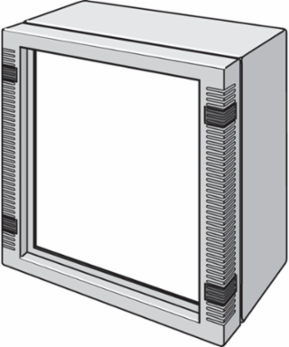 InLine HMI Front Plate, 250x250mm, Aluminum, 3mm Thickness