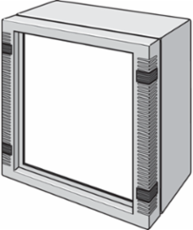 InLine HMI Front Plate, 250x250mm, Aluminum, 3mm Thickness