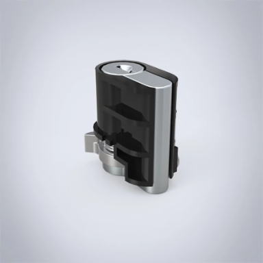 Locking System for Lift Handles 1.46 x 0.91 x 1.59 Inch, Zinc Plated Steel