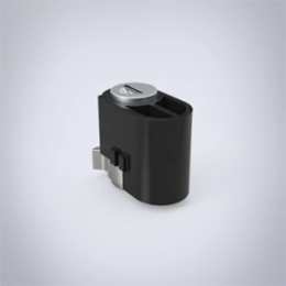 Locking System for Lift Handle 37 x 23 x 41mm, Round Cylinder, Mild Steel