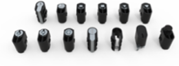 Locking System for Lift Handles, 1.46 x 0.91 x 1.61 Inch, Mild Steel, Slotted Lock Insert