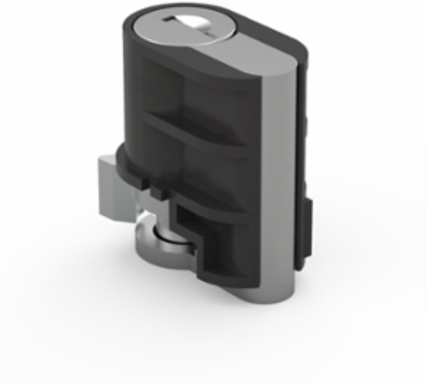Locking System for Lift Handles, 1.46 x 0.91 x 1.59 Inch, Zinc Plated Mild Steel