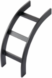 Ladder Rack Curved Kit 15 Inch Inside Vertical Bend, Black Mild Steel
