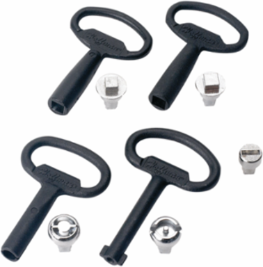 Lock Inserts 7mm Square, Stainless Steel Type 316, Tumble Finish