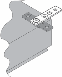 Mounting Bracket Kit for Small Wall-Mount Enclosures, Plated Mild Steel, 0.28 lb