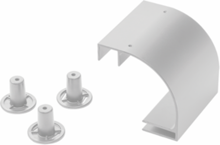 Radius Drop Kit, fits 6.00, White, Aluminum