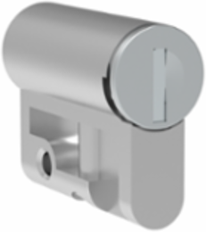 Profile Half Cylinder Lock Insert Triangle 8mm, 33x16x40mm Steel, Plated