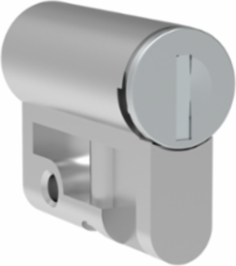 Profile Half Cylinder Lock Insert 33x16x40mm Steel Unpainted Plated