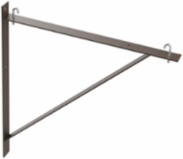 Triangle Support Bracket Kit, fits 12 and 18 and 24, Black, Steel