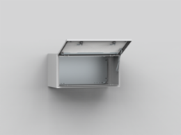 Wall mounted, 300x1000x300, Compact enclosure, 1-door, no MP, mild steel, IP66