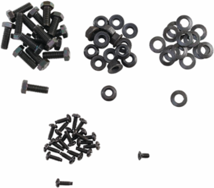 MaxRack Hardware Kit - Black Mild Steel, Includes 20 Screws, 16 Bolts
