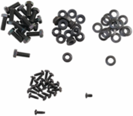 MaxRack Hardware Kit - Black Mild Steel, Includes 20 Screws, 16 Bolts